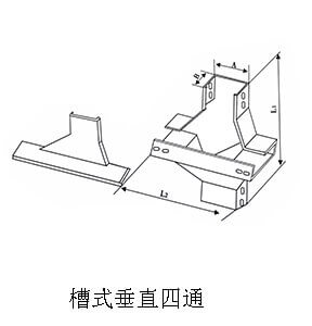 槽式垂直四通